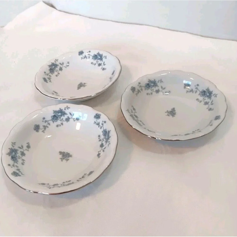 Johann Haviland Blue Garland Berry Bowls Traditions Fine China Thailand Set of 3